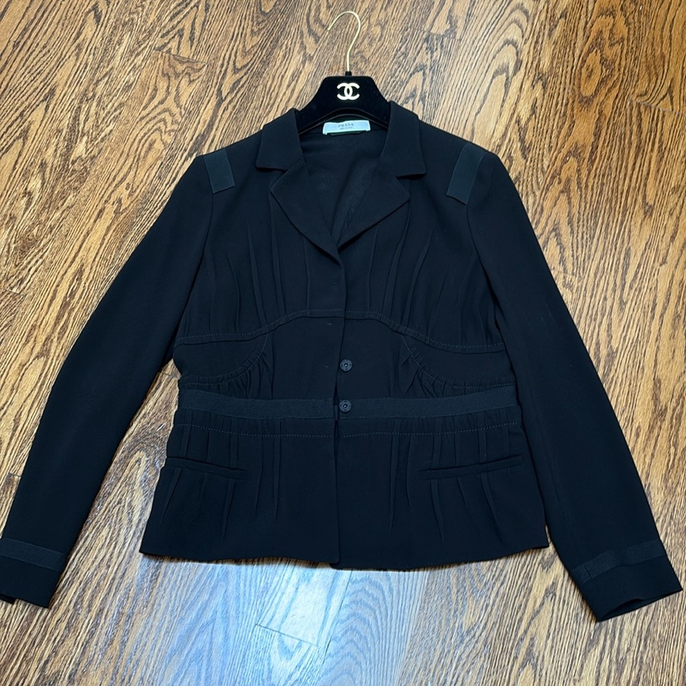 Prada Black Suit Jacket Size 46